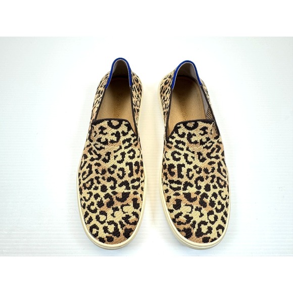 Rothy's The Sneaker Slip-on Camo Cat Leopard Women 9.5 Washable Comfort Loafers - Picture 2 of 11